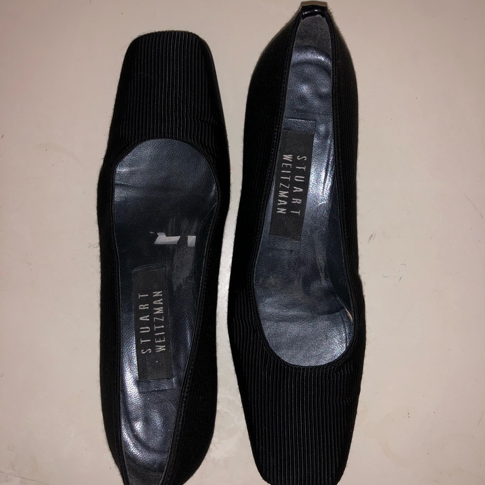 Stuart Weitzman Black Short Heel Shoes